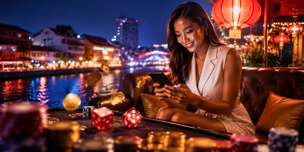 Meja Cocktail Nights dengan Dealer Profesional
